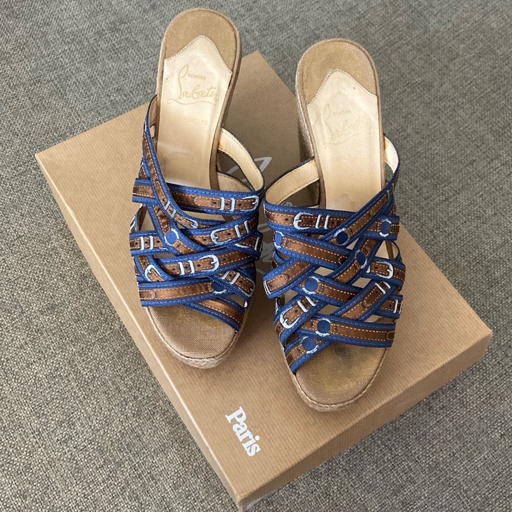 Christian Louboutin wedge sandals